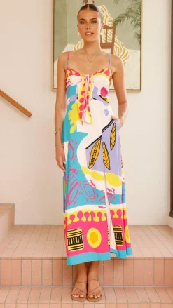 Main St Sale Dresses|Casual^Shahar Maxi Dress - Pink Print