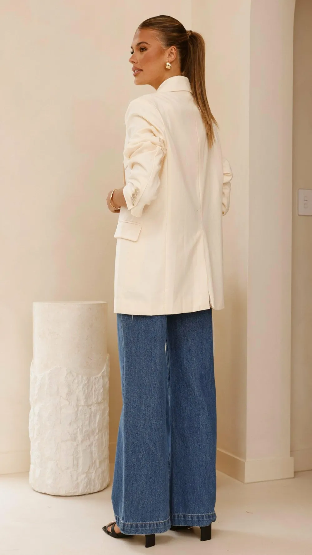 Fashion Allied Blazers|Outerwear^Shannon Blazer - Cream
