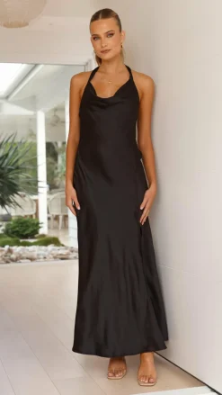 LILYWHYT Sale Evening^Sian Maxi Dress - Black