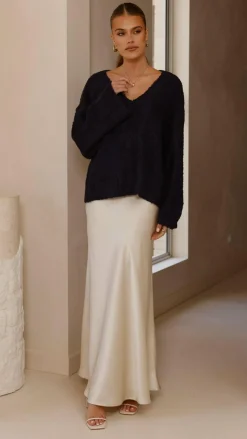 YH AND CO Knit Tops|Knitwear^Silas Knit Top - Navy