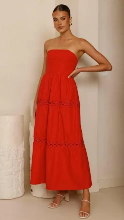 LILYWHYT Dresses|Maxi^Silene Maxi Dress - Red