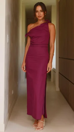 Main St Dresses|Maxi^Simone Maxi Dress - Wine