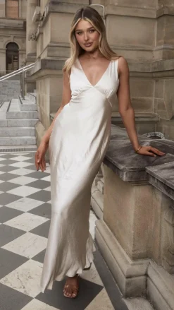 LILYWHYT Mon Cheri|Dresses^Sofia Maxi Dress - Champagne