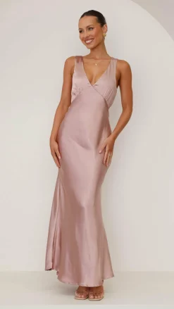 LILYWHYT Mon Cheri|Dresses^Sofia Maxi Dress - Dusty Pink