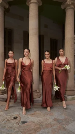 LILYWHYT Mon Cheri|Dresses^Sofia Maxi Dress - Rust