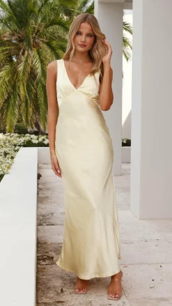 LILYWHYT Mon Cheri|Dresses^Sofia Maxi Dress - Yellow