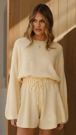 LILYWHYT Knitwear|Knitwear^Sol Knit Playsuit - Yellow