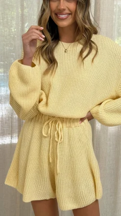 LILYWHYT Knitwear|Knitwear^Sol Knit Playsuit - Yellow