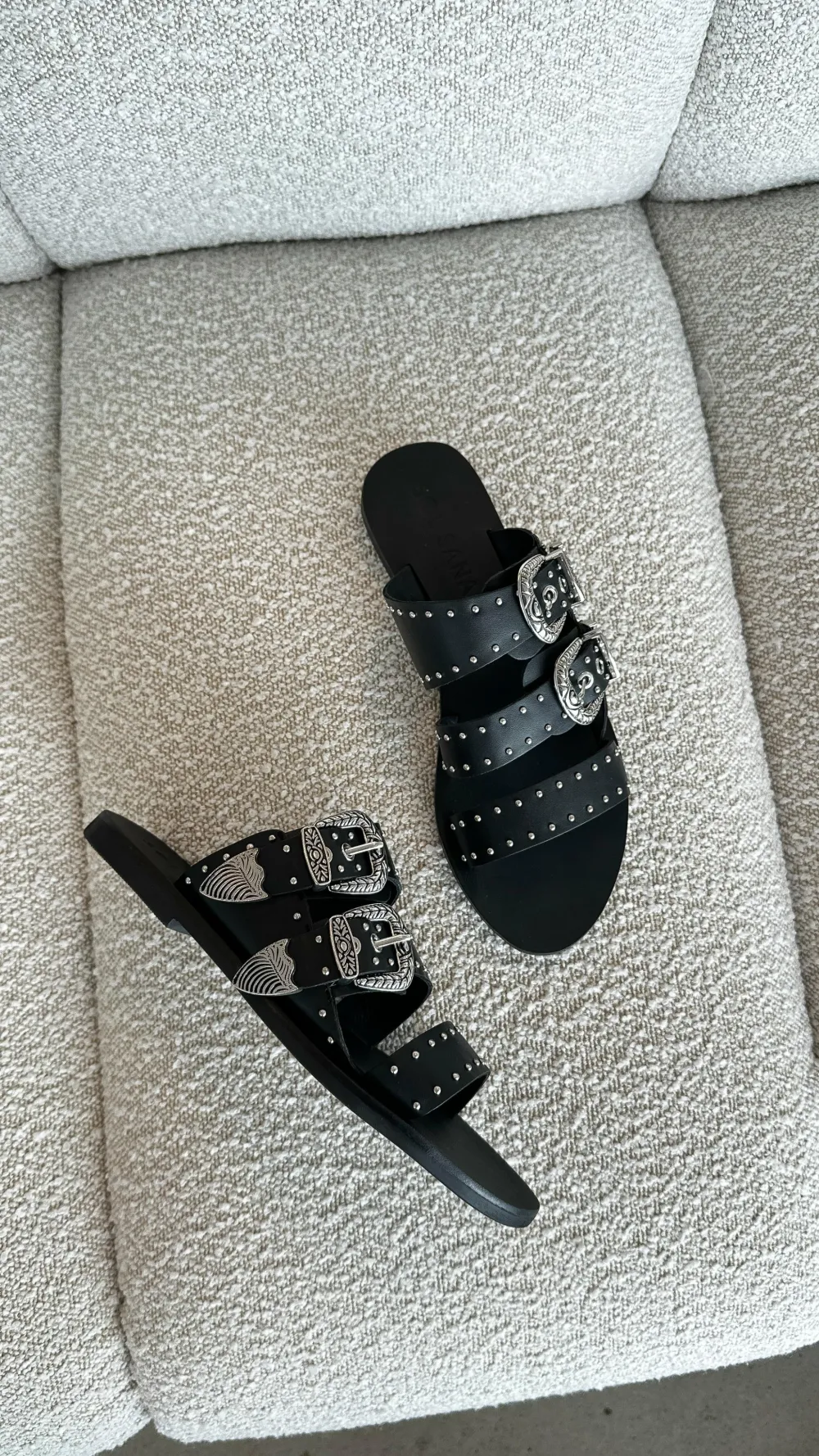 Sol Sana / Kinzu Brands Pty Ltd Sol Sana^Sol Sana Eastwood Stud Slide - Black / Silver