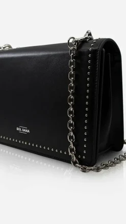 Sol Sana / Kinzu Brands Pty Ltd Bags|Sol Sana^Sol Sana Flap Bag - Black/Silver