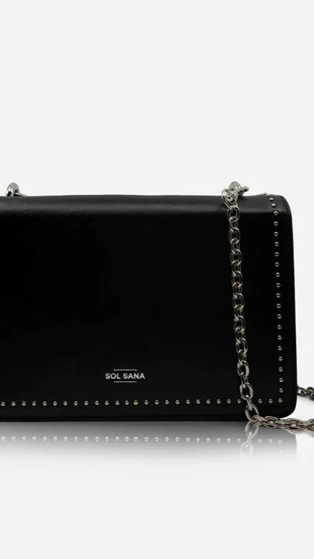 Sol Sana / Kinzu Brands Pty Ltd Bags|Sol Sana^Sol Sana Flap Bag - Black/Silver
