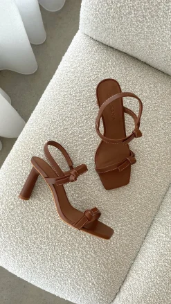 Sol Sana / Kinzu Brands Pty Ltd Sol Sana|Wedding Guest Dresses^Sol Sana Manzoni Heel - Cognac