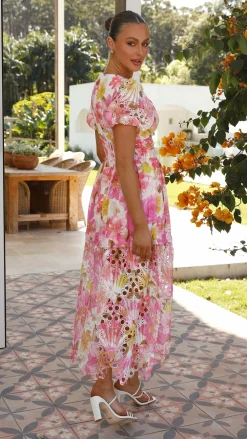 Main St Dresses|Midi^Solana Midi Dress - Pink Floral