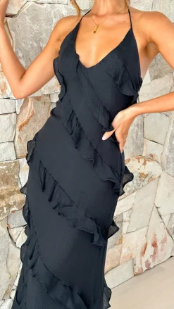 LILYWHYT Dresses|Maxi^Sophia Maxi Dress - Black