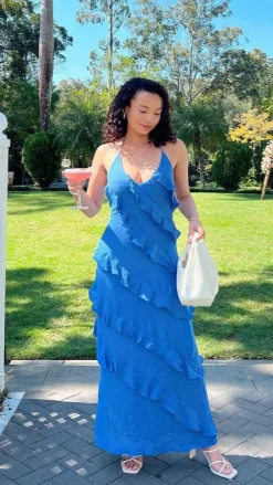 LILYWHYT Dresses|Maxi^Sophia Maxi Dress - Cobalt Blue