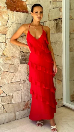 LILYWHYT Dresses|Maxi^Sophia Maxi Dress - Red