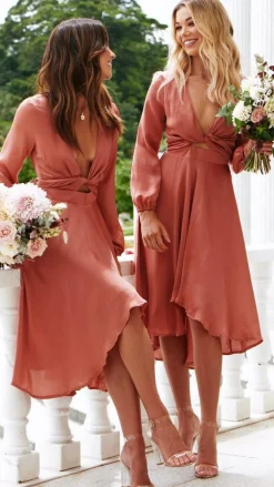 Fashion Allied Sale Evening|Sale Dresses^Starry Nights Dress - Baked Rose
