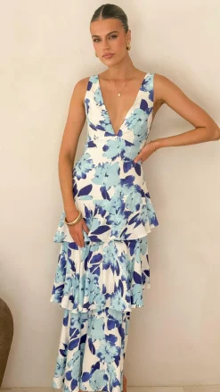 SASHA (BNE) Dresses|Maxi^Stasie Maxi Dress - Blue Floral