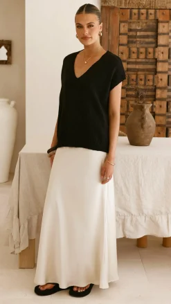 Fashion Allied Knit Tops|Knitwear^Stelaria Knit Top - Black