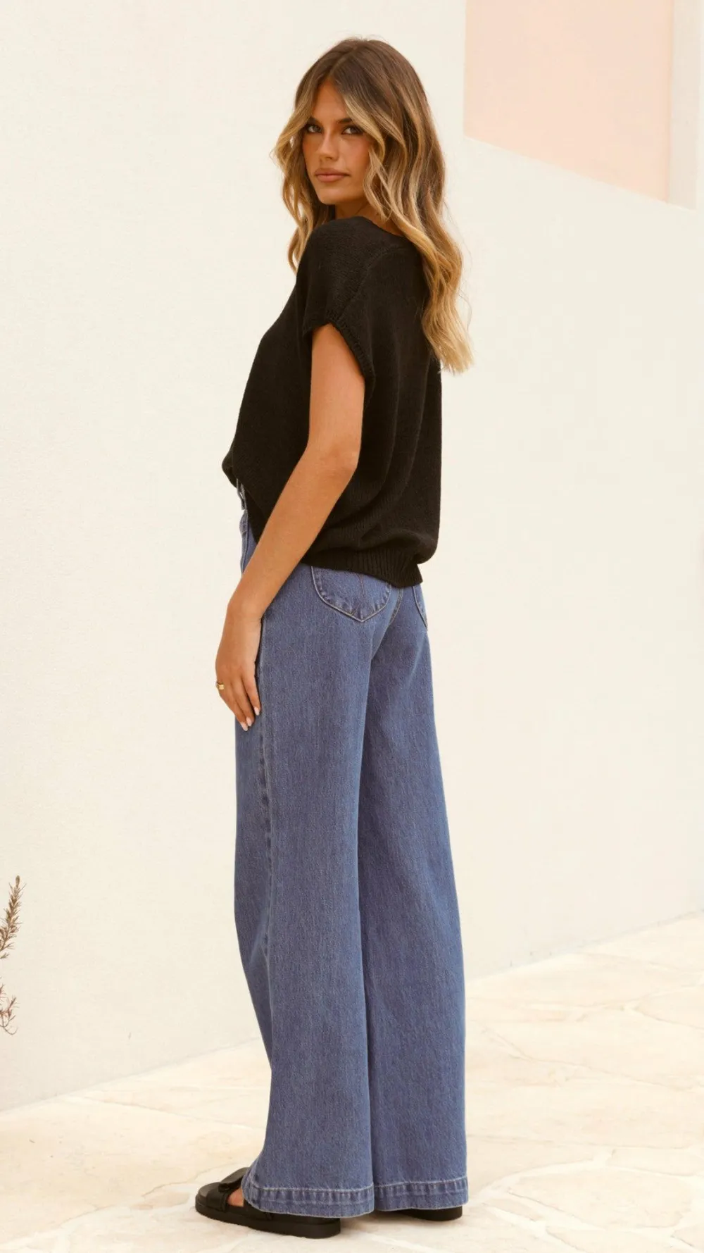 Fashion Allied Knit Tops|Knitwear^Stelaria Knit Top - Black