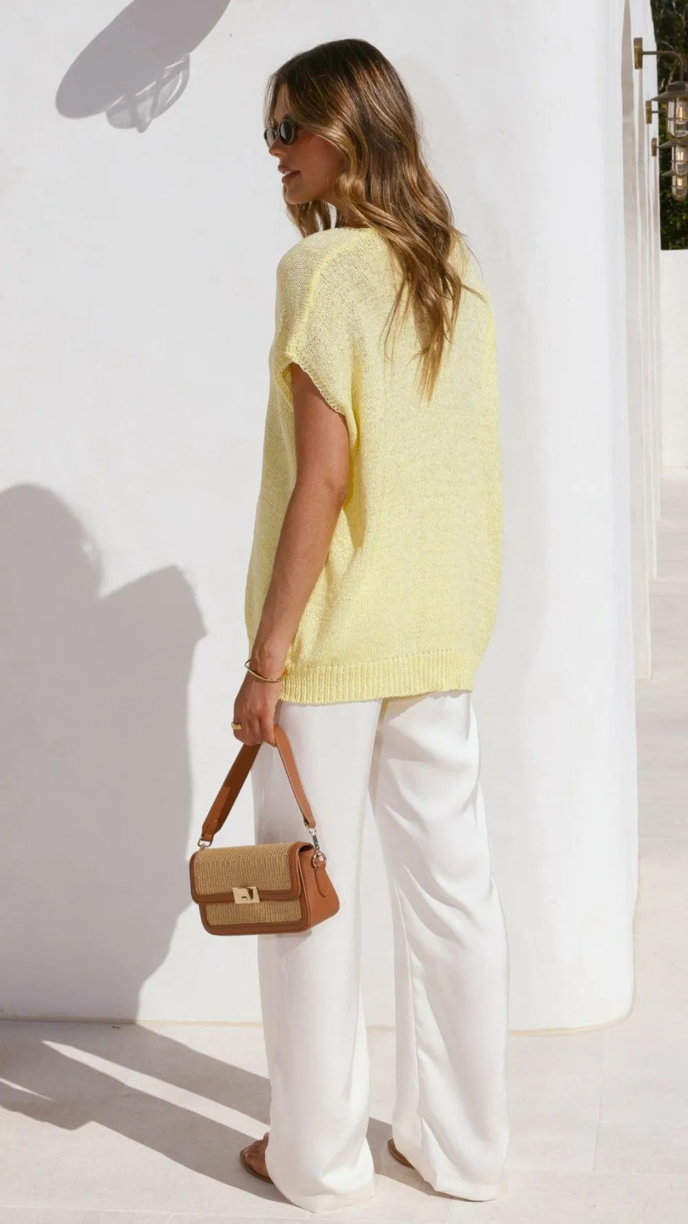 Fashion Allied Knit Tops|Knitwear^Stelaria Knit Top - Yellow