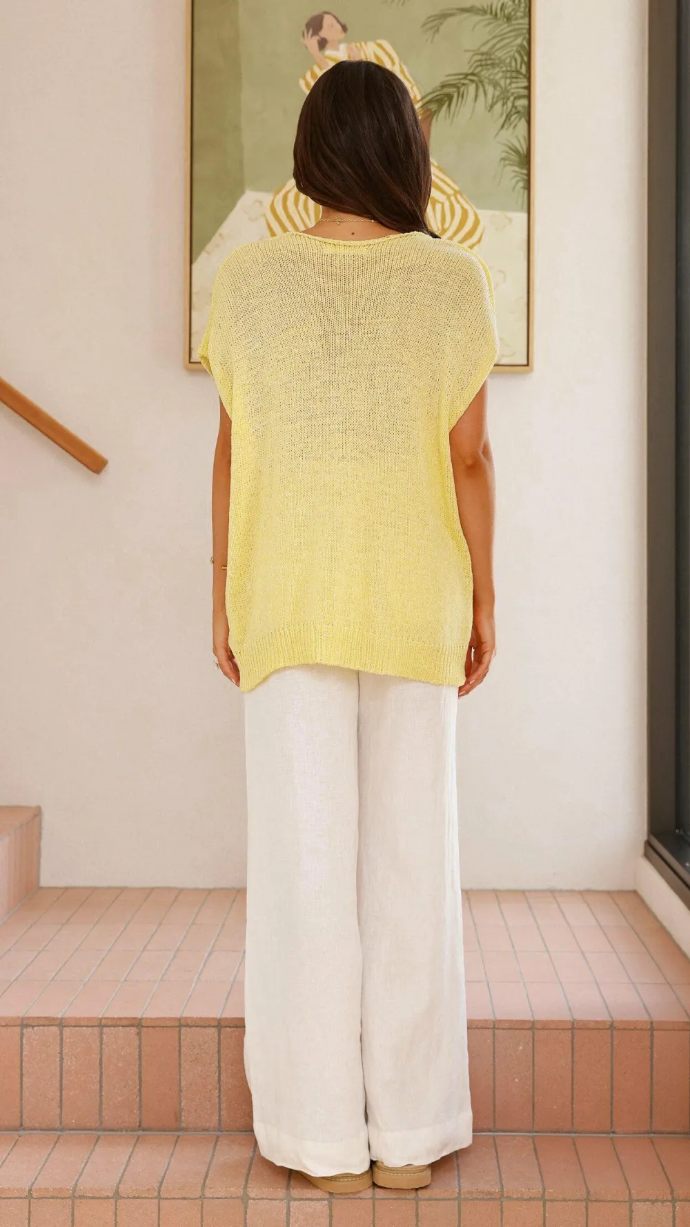 Fashion Allied Knit Tops|Knitwear^Stelaria Knit Top - Yellow