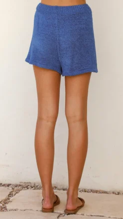 By Frankie Knit Tops|Knitwear^Summer Knit Top and Shorts Set - Blue