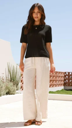 Little Lies Knit Tops|Knitwear^Summer Tee - Black