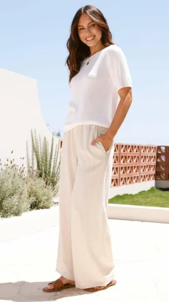 Little Lies Knit Tops|Knitwear^Summer Tee - White