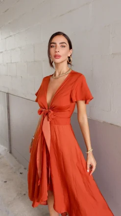 Fashion Allied Dresses|Bridesmaid^Sunny Daze Dress - Rust