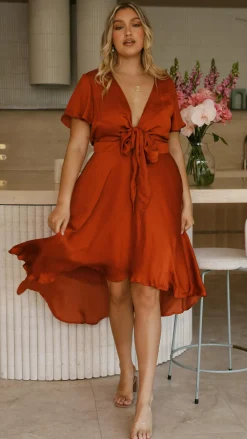 Fashion Allied Dresses|Bridesmaid^Sunny Daze Dress - Rust