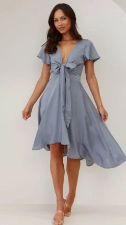 Fashion Allied Sale Evening|Sale Dresses^Sunny Daze Dress - Steel Blue
