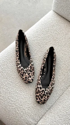 Billini Billini|Sandals & Slides^Suzie Ballet Flats - Leopard Satin