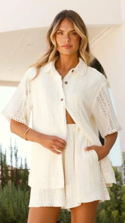 LILYWHYT Sets|Tops^Sylvie Shirt - Oat