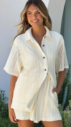 LILYWHYT Bottoms|Sets^Sylvie Shorts - Oat