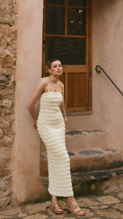 LILYWHYT Dresses|Maxi^Tadashi Maxi Dress - Yellow