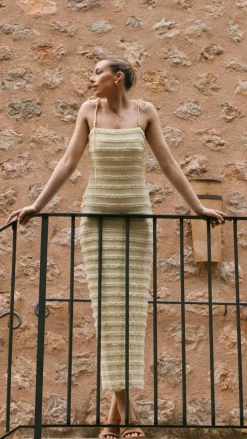 LILYWHYT Dresses|Maxi^Tadashi Maxi Dress - Yellow