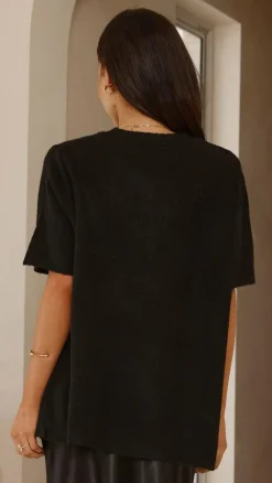 Fashion Allied Knit Tops|Knitwear^Tahlia Knit Top - Black