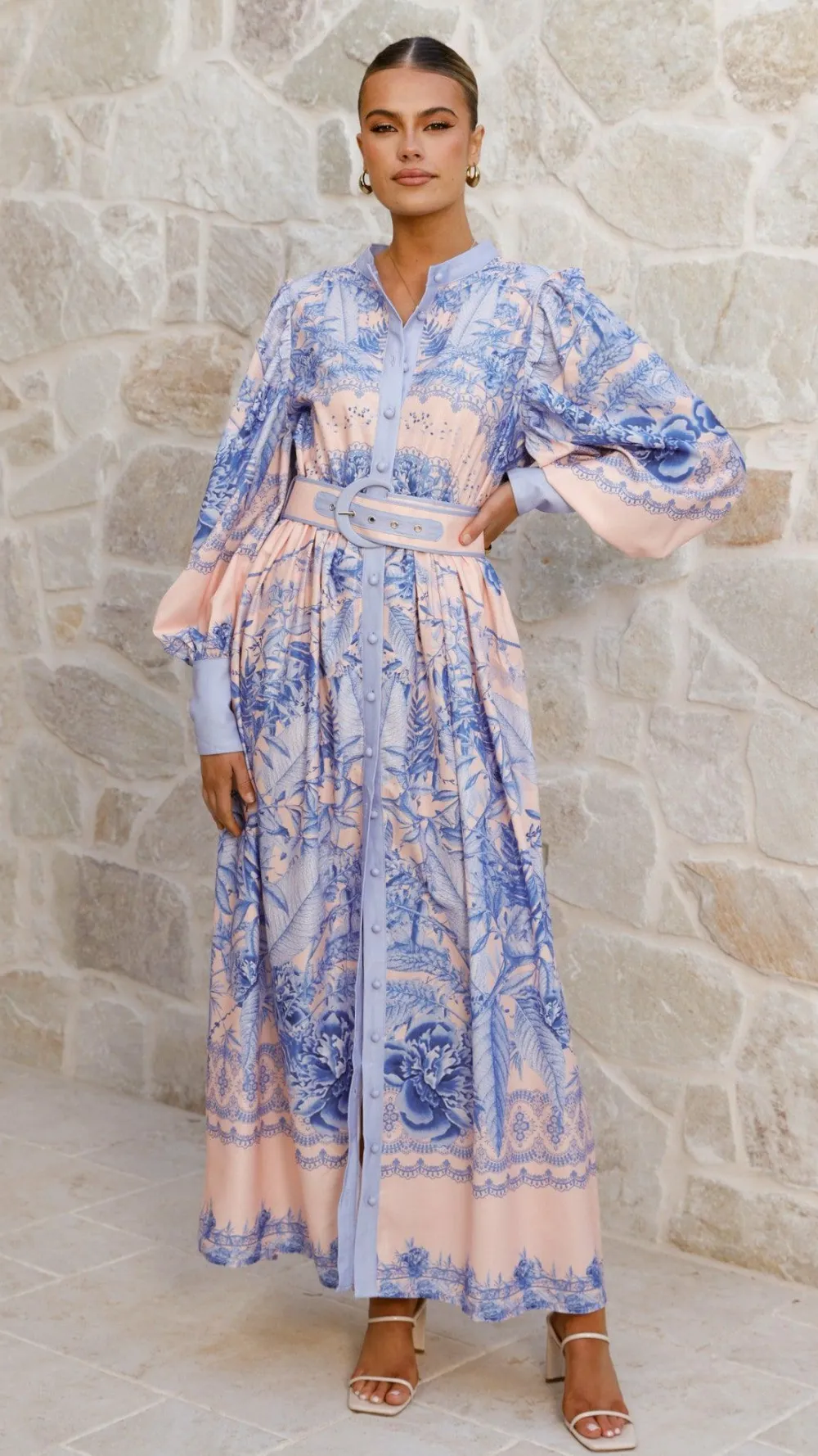 Bubblegum Dresses|Maxi^Taia Maxi Dress - Madeline Blue