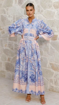 Bubblegum Dresses|Maxi^Taia Maxi Dress - Madeline Blue
