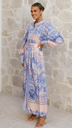 Bubblegum Dresses|Maxi^Taia Maxi Dress - Madeline Blue