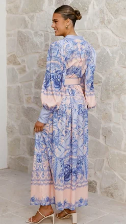 Bubblegum Dresses|Maxi^Taia Maxi Dress - Madeline Blue