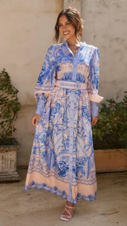 Bubblegum Dresses|Maxi^Taia Maxi Dress - Madeline Blue