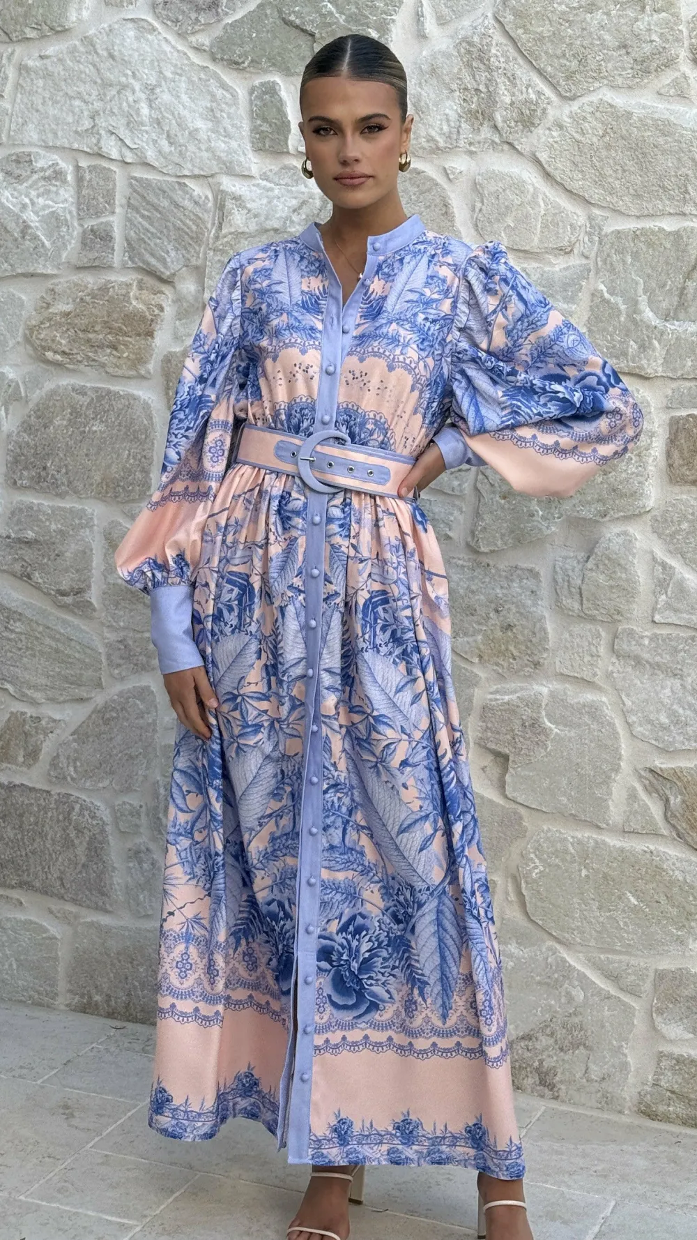 Bubblegum Dresses|Maxi^Taia Maxi Dress - Madeline Blue