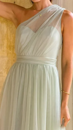 LILYWHYT Dresses|Bridesmaid^Talissa Tulle Maxi Dress - Sage