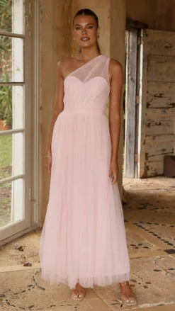LILYWHYT Dresses|Bridesmaid^Talissa Tulle Maxi Dress - Pink