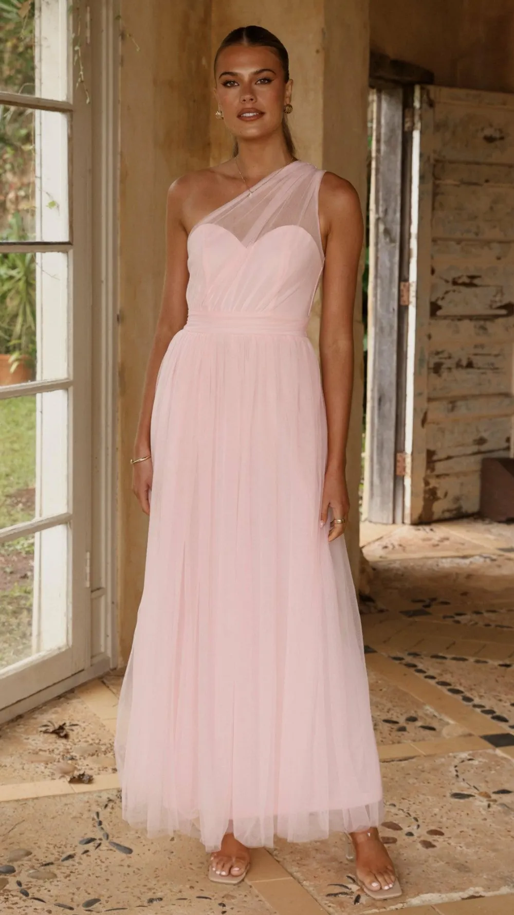 LILYWHYT Dresses|Bridesmaid^Talissa Tulle Maxi Dress - Pink