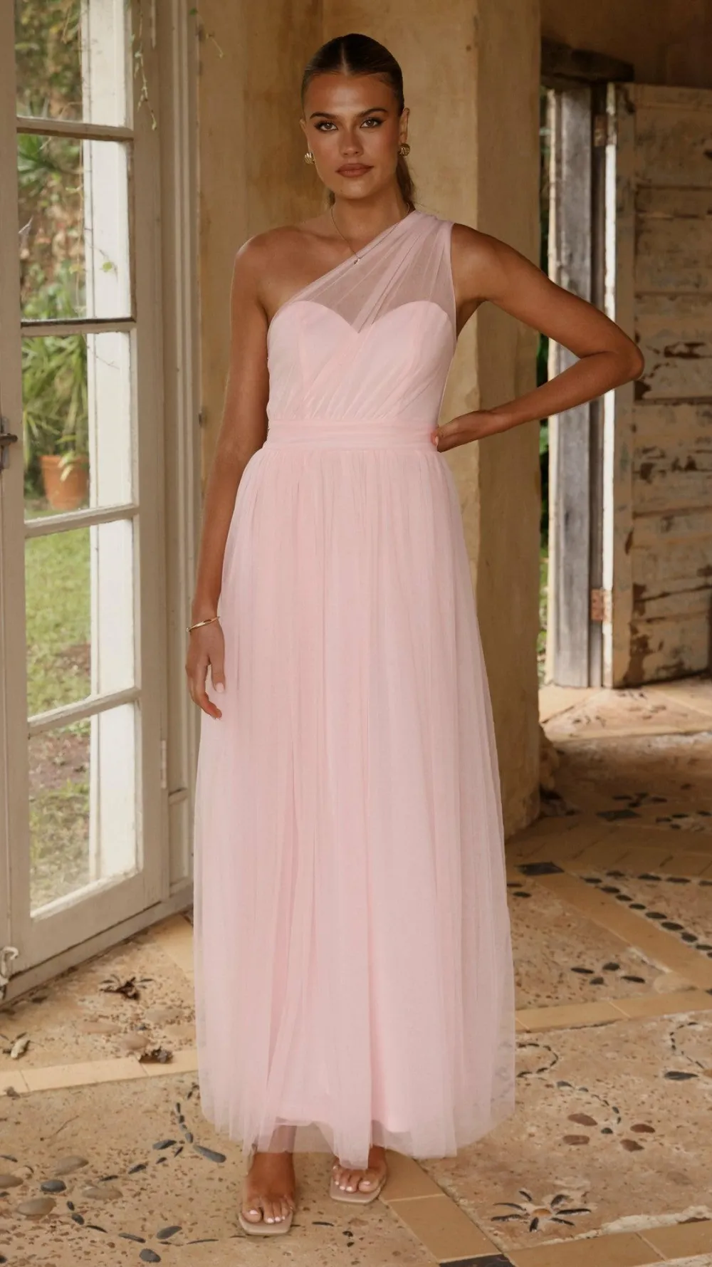 LILYWHYT Dresses|Bridesmaid^Talissa Tulle Maxi Dress - Pink