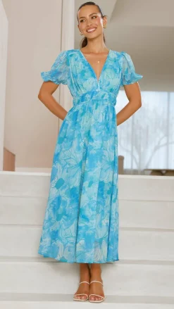 Pink Diamond Sale Dresses|Event Ready Dresses^Talma Maxi Dress - Blue Floral