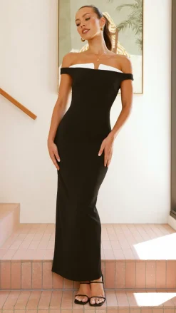 SASHA (BNE) Sale Dresses^Talmai Maxi Dress - Black / White